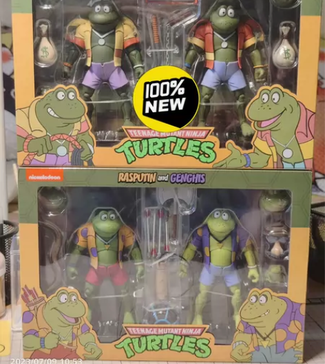 NECA 忍者神龟系列 朋克蛙 4只蛙,两...