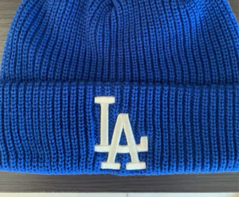 MLB 冷帽针织帽毛线帽 有三个颜色，蓝黄...
