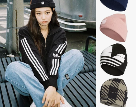 阿迪达斯三叶草秋冬男女中性休闲保暖毛线帽针...