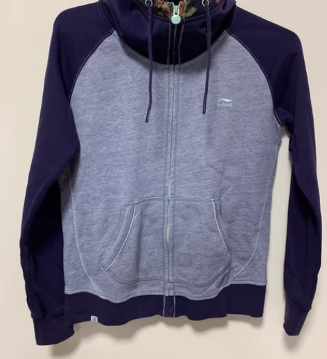 李宁卫衣外套，170/92，透气帽子实体店...