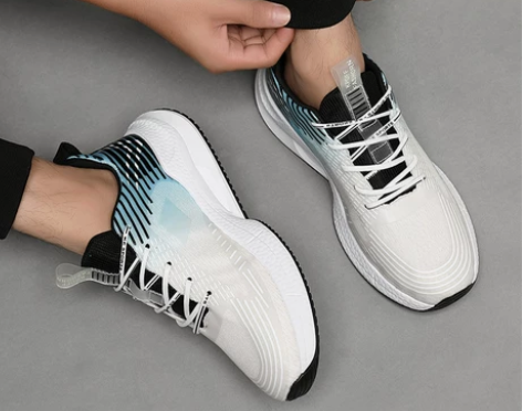 特步运动鞋男夏季透气薄款网面鞋时尚软底单网...