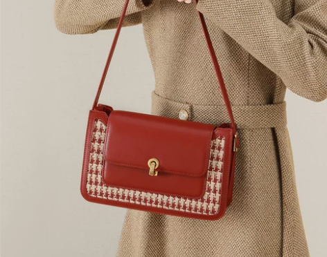 女包斜挎包真皮结婚红色腋下单肩高级感婚包新...