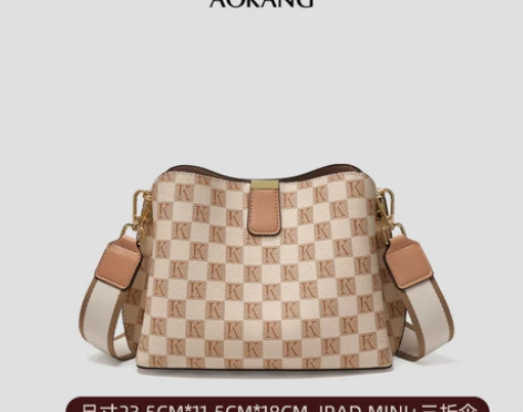 奥康女包斜挎包2023新款包腋下包托特包帆...