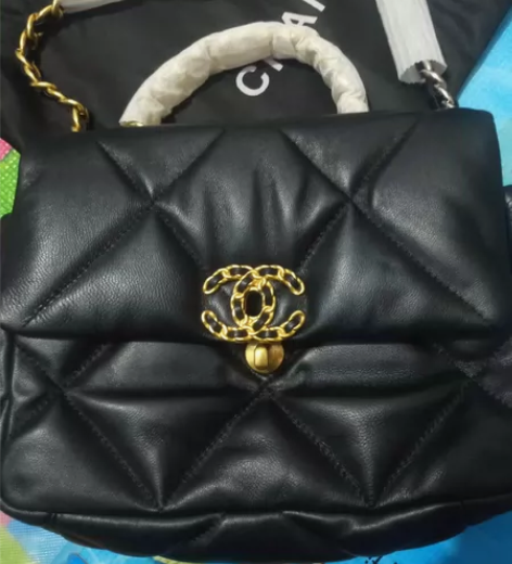 CHANEL小香云朵包小香风菱格链条包口盖...