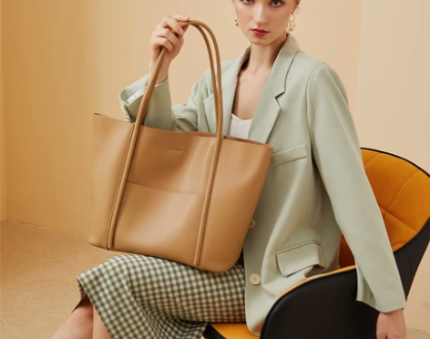 MKPA真皮女包托特包2023新款夏季手提...