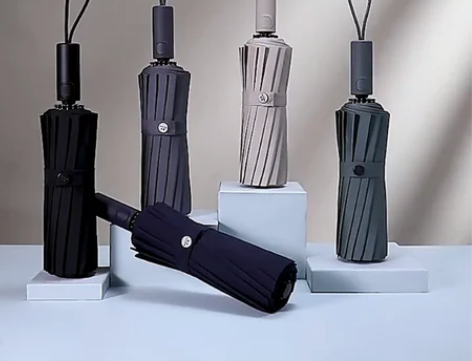 左都男全自动折叠伞女晴雨两用结实森系复古简...