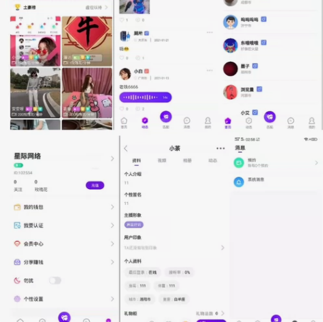 一对一语音视频直播双端原生+php后台源码...