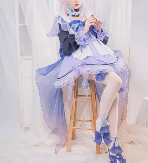 预售Uwowo原神珊瑚宫心海同人女仆装co...