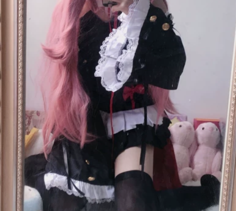 克鲁鲁cos服 假发(含双马尾)头饰(两大...