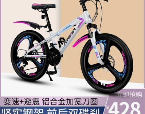永久儿童山地自行车女孩单车20寸中大童6-...