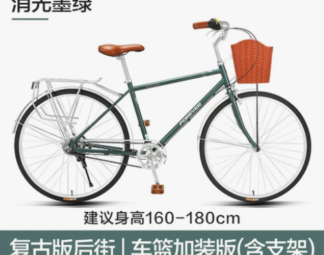 永久牌复古通勤自行车内变速男士上班骑代步内...