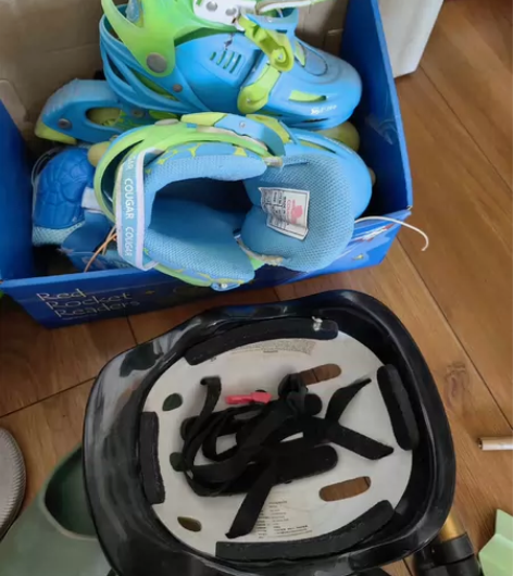 美洲狮儿童旱冰鞋，25vm长，几乎全新 感...