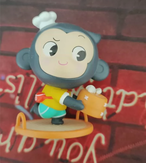 小猿手办 猿辅导手办 蒸饺小猿手办 瑕疵缺...