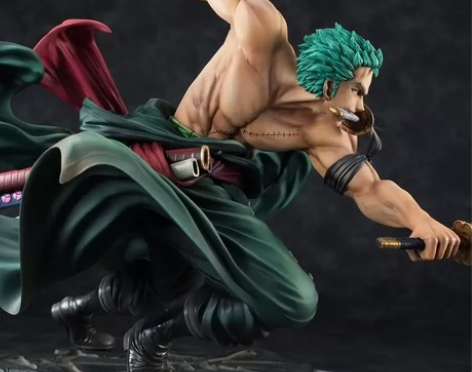 海贼王三千世界大号索隆手办阿修罗三刀流战斗...