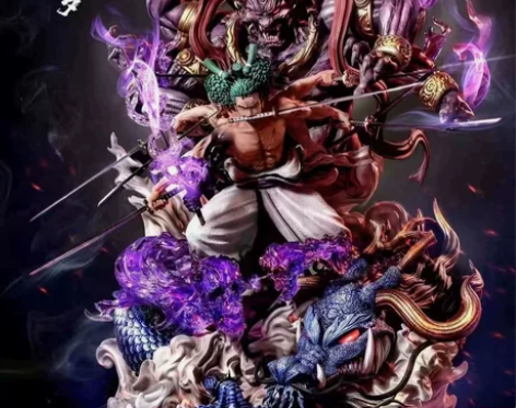 海贼王罗罗诺亚索隆手办阿修罗索隆鬼气九道流...