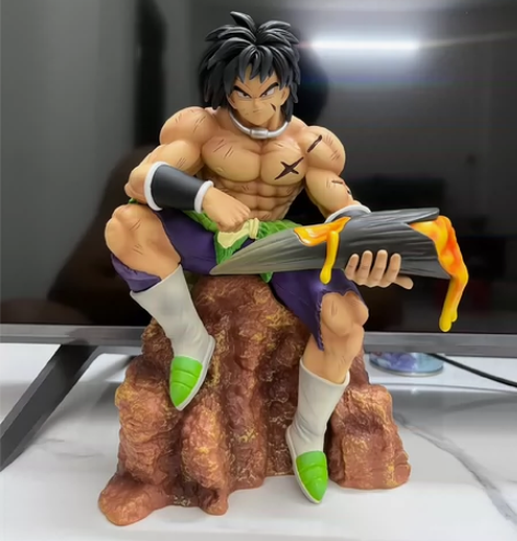 七龙珠手办影迹同款布罗利gk坐姿布罗利 模...