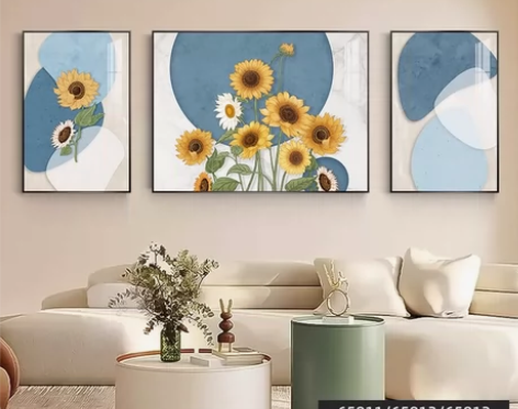 北欧客厅挂画奶油风沙发背景墙装饰画现代简约...