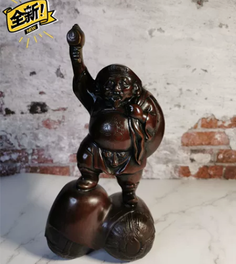 日本 高冈铜器 铜 大黑 二俵大黑天 置物...