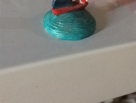 树脂老货精致小帆船场景摆件 大概2.5厘米...