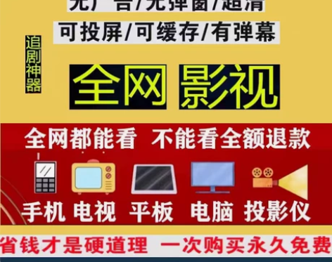 影视会员vip 一次购买终身使用 24h自...
