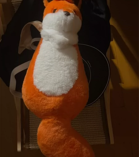 全新光遇cos小狐狸斜跨单肩背包抱枕用柔软...