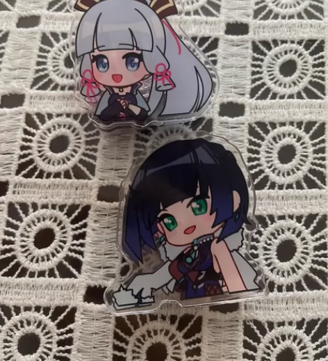 原神fes同人亚克力夹明信片 感兴趣的话点...