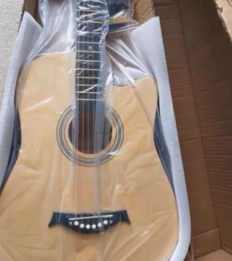 转让原价1388的民谣吉他全新单板初学者吉...