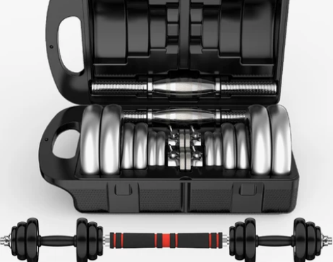 【双品节】朗威哑铃 男士健身 电镀20公斤...