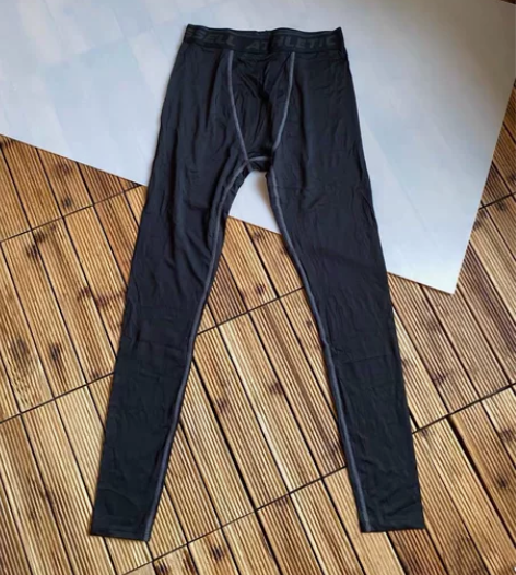 速干男打底裤紧身健身长裤黑色 全新  原厂...