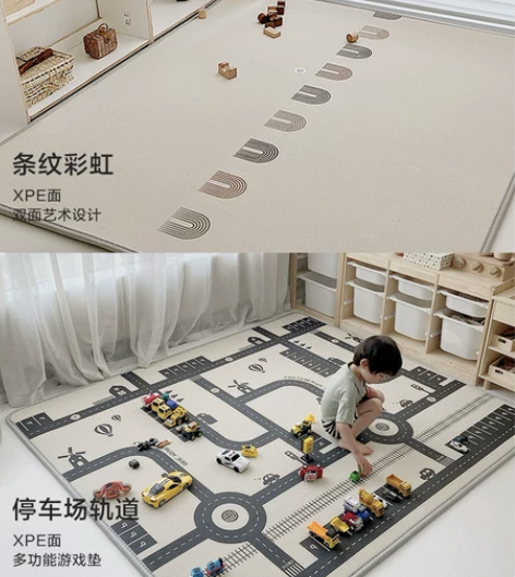 ?贝易宝宝爬行垫加厚婴儿家用xpe无毒无味...