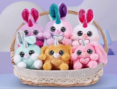 zuru 云波独角兽可爱兔兔 毛绒公仔。 ...