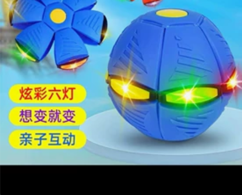 弹力踩踩球变形飞碟球脚踩变形发光弹跳球儿童...