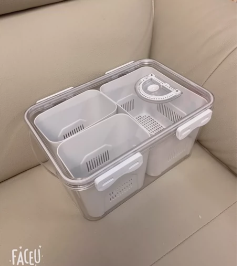 全新 冰箱收纳盒食品级水果密封保鲜冷冻饺子...