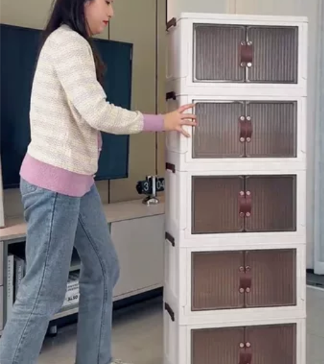 【低价处理】折叠收纳箱，加厚双开门收纳箱，...