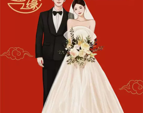 情侣手绘头像/快速出稿/多颜色/多风格/支...