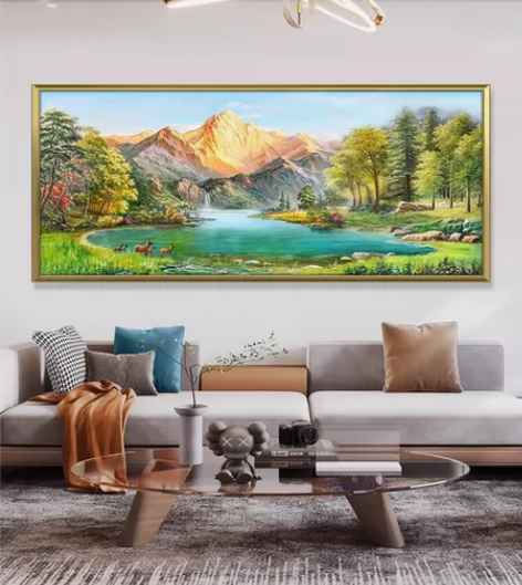 田园风景,家居装饰,装饰风景,画的写实高端...