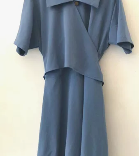 ?HHYB定制 vintage古着灰蓝色翻...