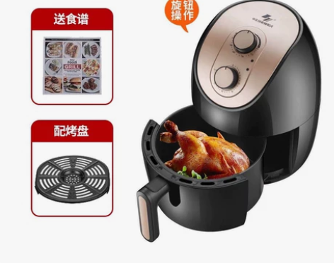 申花空气炸锅家用5升L大容量多功能无油电炸...