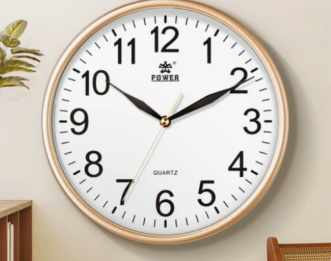 霸王钟表挂钟客厅家用现代简约北欧静音石英时...