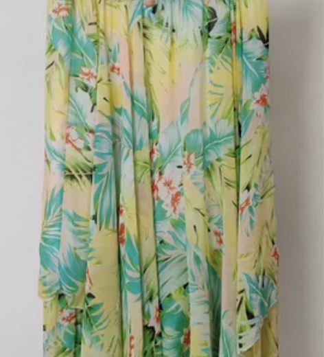 0005新款2023小清新性感夏日度假风碎...