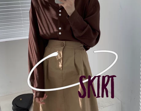 质感面料！出口订单，设计感大摆半身裙。售完...