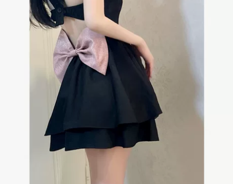 誉芝YUZHI【哥特胡桃】辣妹风蝴蝶结蓬蓬...