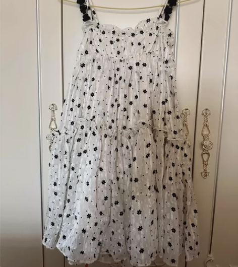小花花吊带蓬蓬裙碎花连衣裙 XS码 全新带...