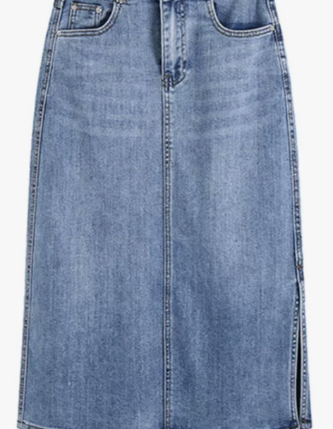 拉夏贝尔2023夏新款浅蓝色棉复古气质百搭...