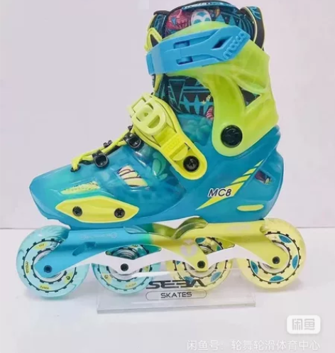 米高MC8溜冰鞋中大童小孩滑轮鞋儿童专业滑...