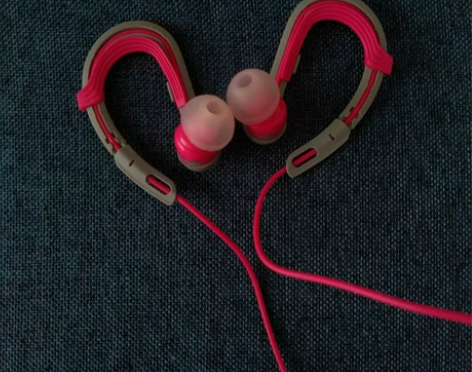 正品飞利浦耳机 95新耳机 耳挂式耳机，玫...